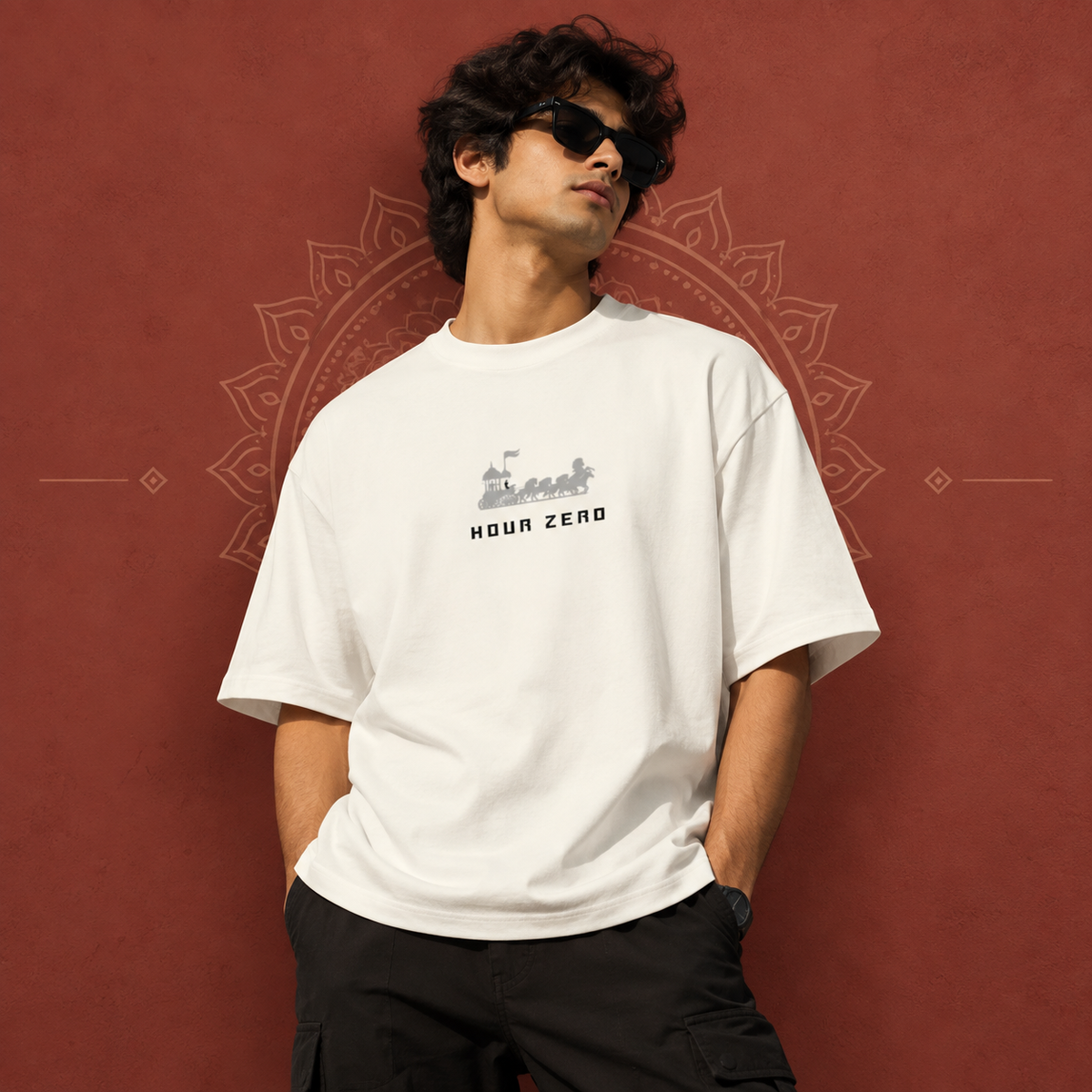 Destroyer Oversized Graphic T-Shirt – White