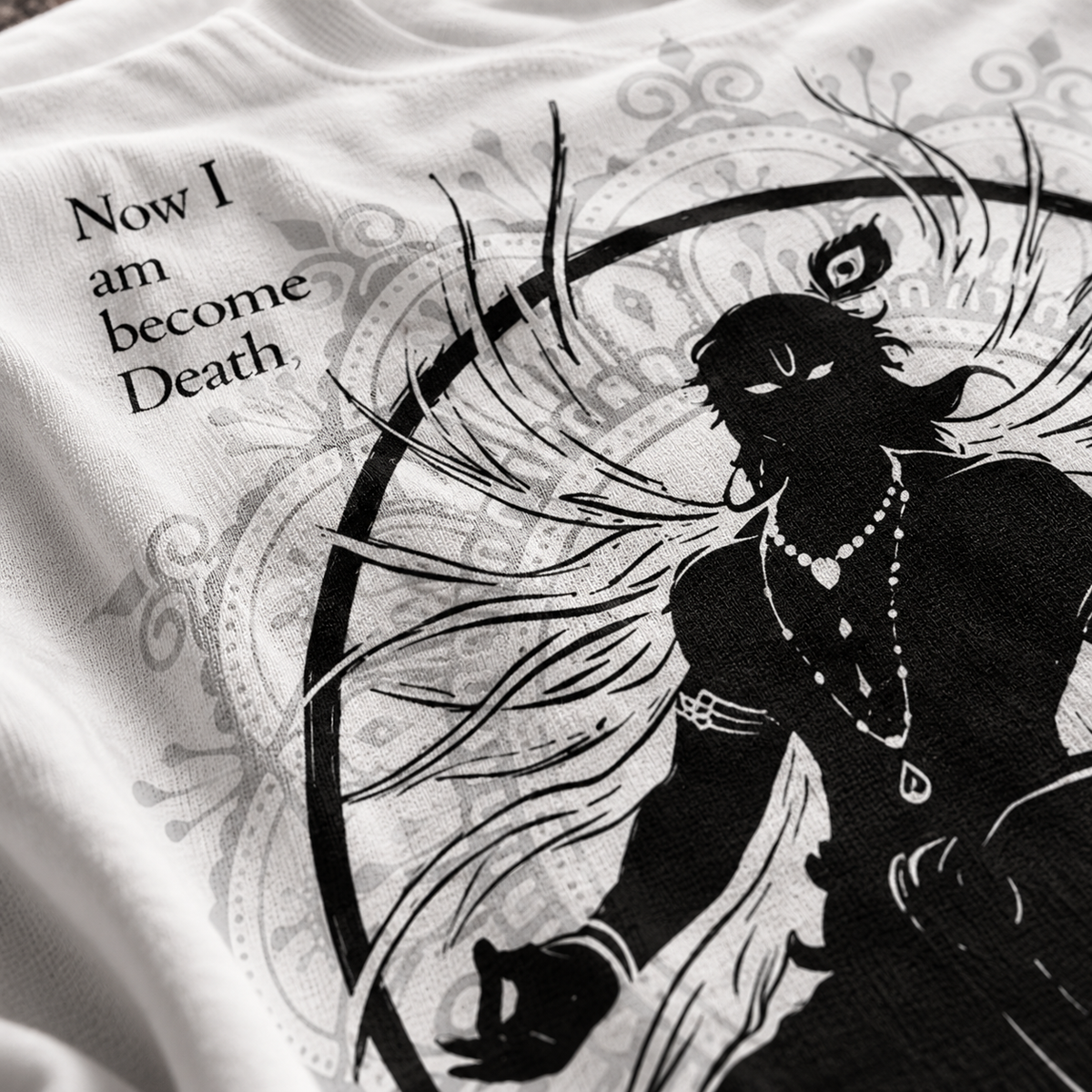 Destroyer Oversized Graphic T-Shirt – White