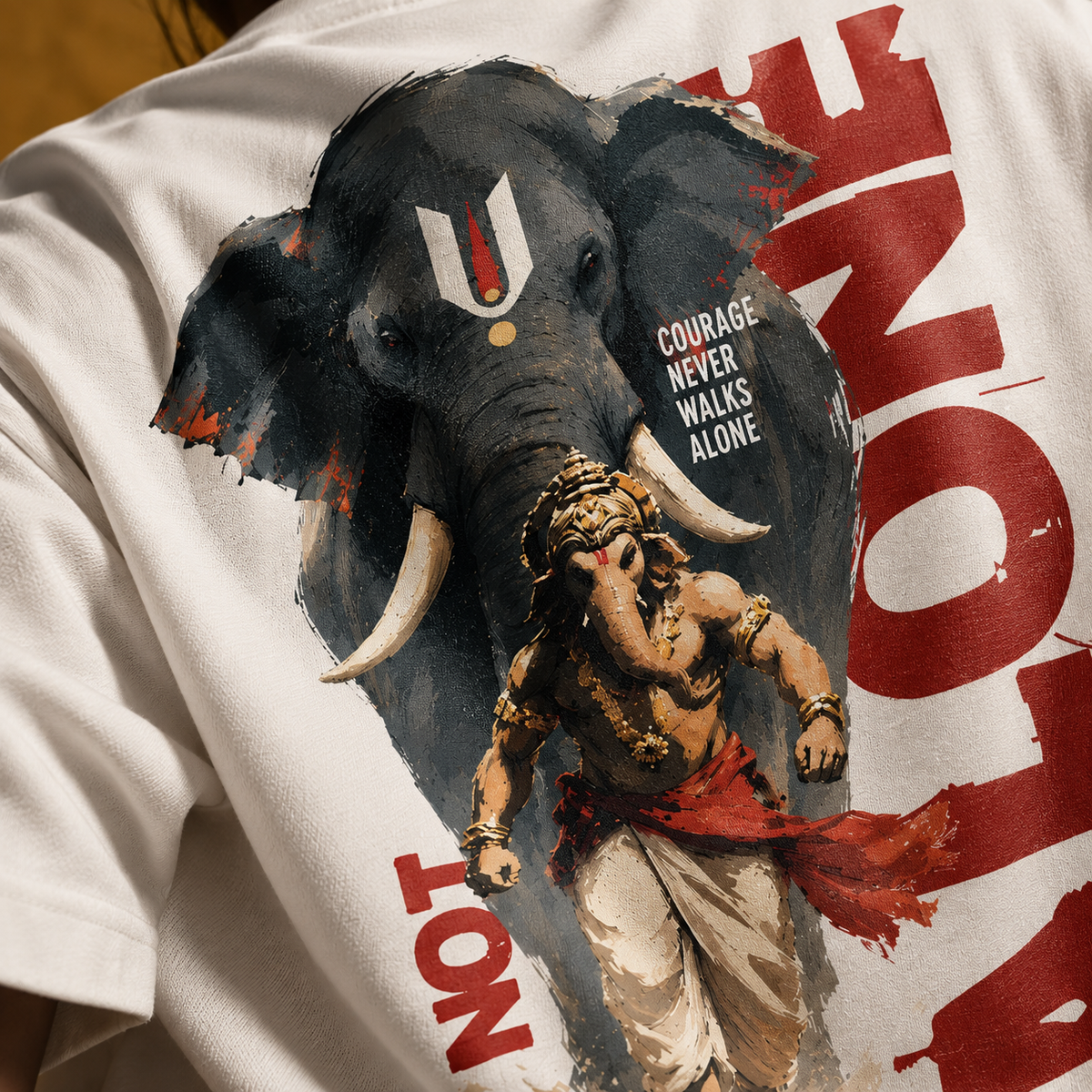 Guardian Oversized Graphic T-Shirt – Off White