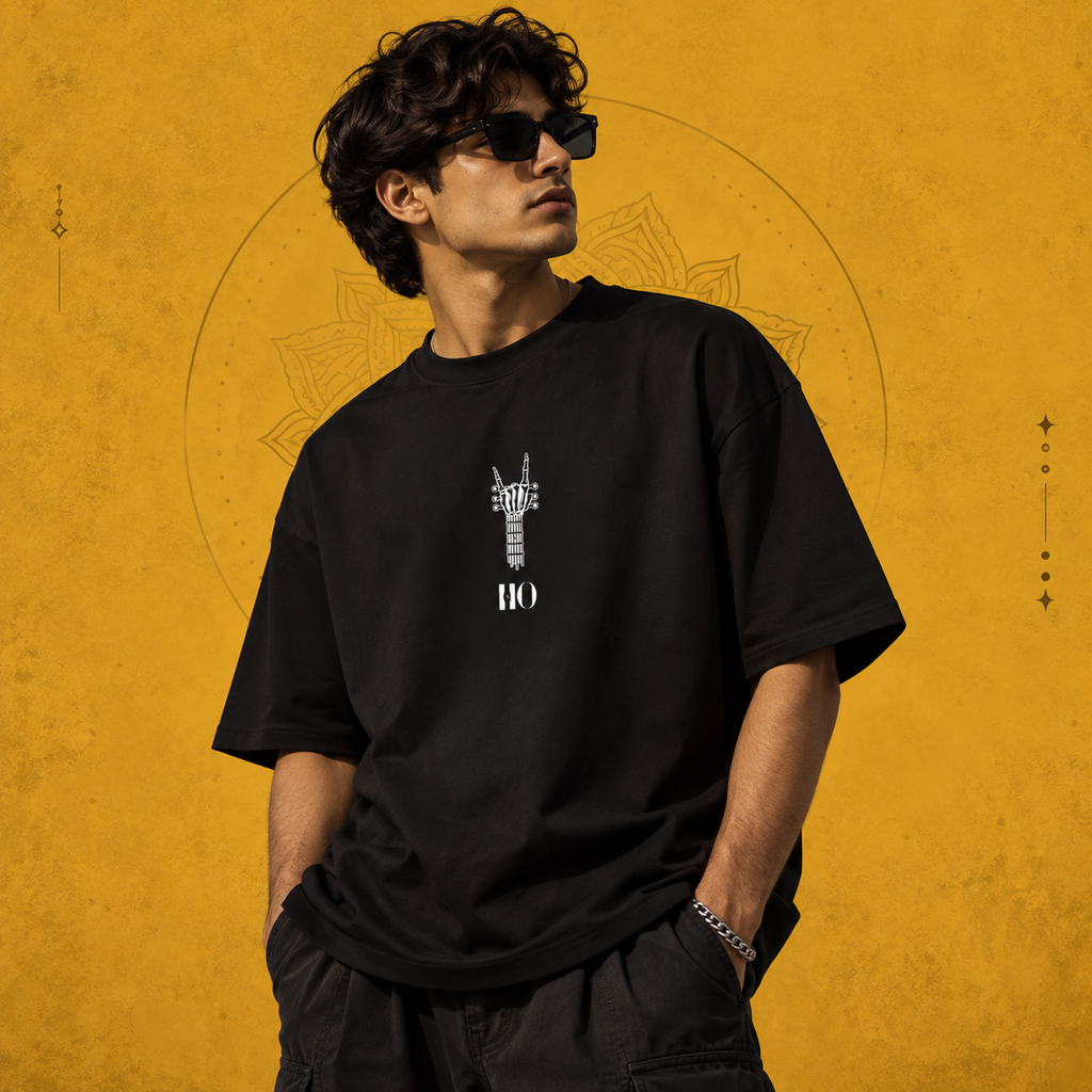 Louder Than Fear Oversized Graphic T-Shirt – Black